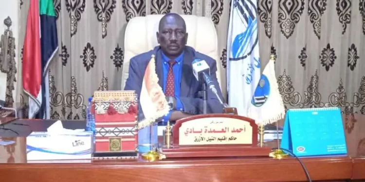 حاكم ولاية النيل الازرق يدعو الشباب للإنخراط في معسكرات التدريب للإنضمام لصفوف القوات المسلحة ودحر التمرد