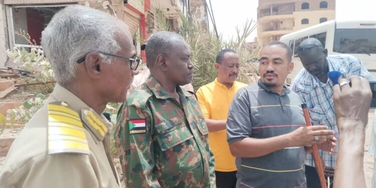 والي الخرطوم يقف علي بدء عمليات صيانةوتأهيل سوق أم درمان