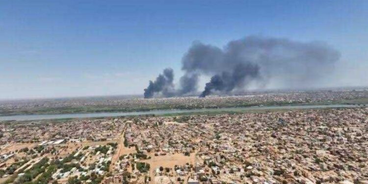 مليشيا الدعم السريع الإرهابية تواصل استهداف  الأحياء السكنية بامدرمان