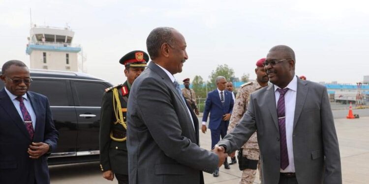 رئيس مجلس السيادة السوداني يتوجه إلى جوبا