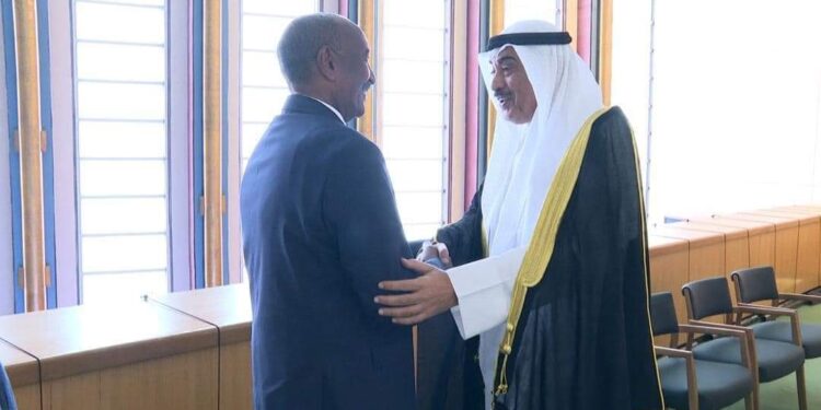 رئيس مجلس السيادة السوداني يلتقي ولي عهد دولة الكويت بنيويورك