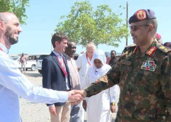 الفريق إبراهيم جابر يتفقد مستشفى الطواريء الإيطالي للأطفال