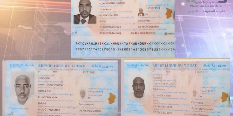 بالمستندات..  الحكومة التشادية تصدر جوازات لقيادات من المليشيا المتمردة