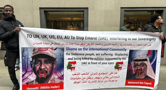 اتحاد دارفور ببريطانيا يطالب بفرض عقوبات شاملة على الإمارات لدعمها المليشيا المتمردة في السودان
